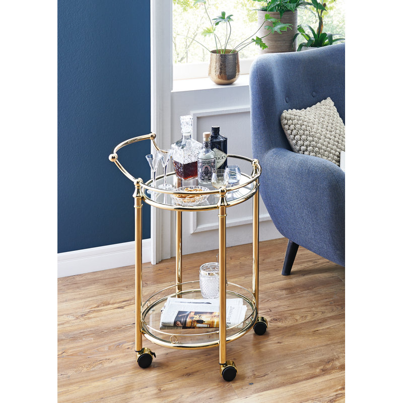 Lostwithiel Metal Bar Cart