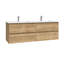 Perla C140D 55.5" Wall Mounted bathroom Vanity-191387616-177078738