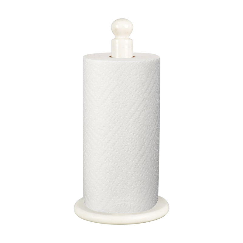 Porte-papier essuie-tout en marbre Margot