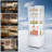Commercial Refrigerator Display, 215L/7.6 Cu. Ft Display Refrigerator Pastry, Countertop/Floor Refrigerator, Double-Layered Glass Display Refrigerator with Wheels, Led Lights, Auto Defrost