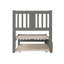 Lit plateforme en bois massif Anakin avec lit gigogne assorti-63783812-63783811
