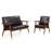 Assiya 2 - Piece Faux Leather Living Room Set