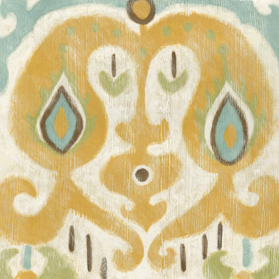 Serene Ikat III - Wrapped Canvas Print