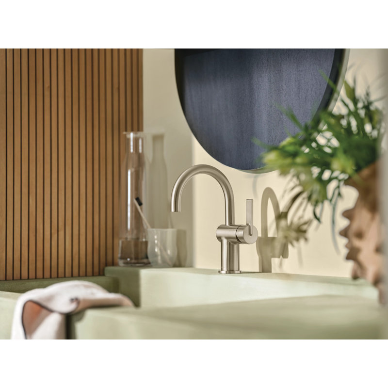 CIA 1H 1-LEVER HDLE LAV FCT BN, Brushed Nickel
