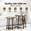  Side Table Set With Shelf 2 Pcs Black Oak 50 X 50 X 51 Cm-1362866574