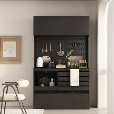 The Everyday System™ 4ft Pantry Storage & 3 Bin Cabinet