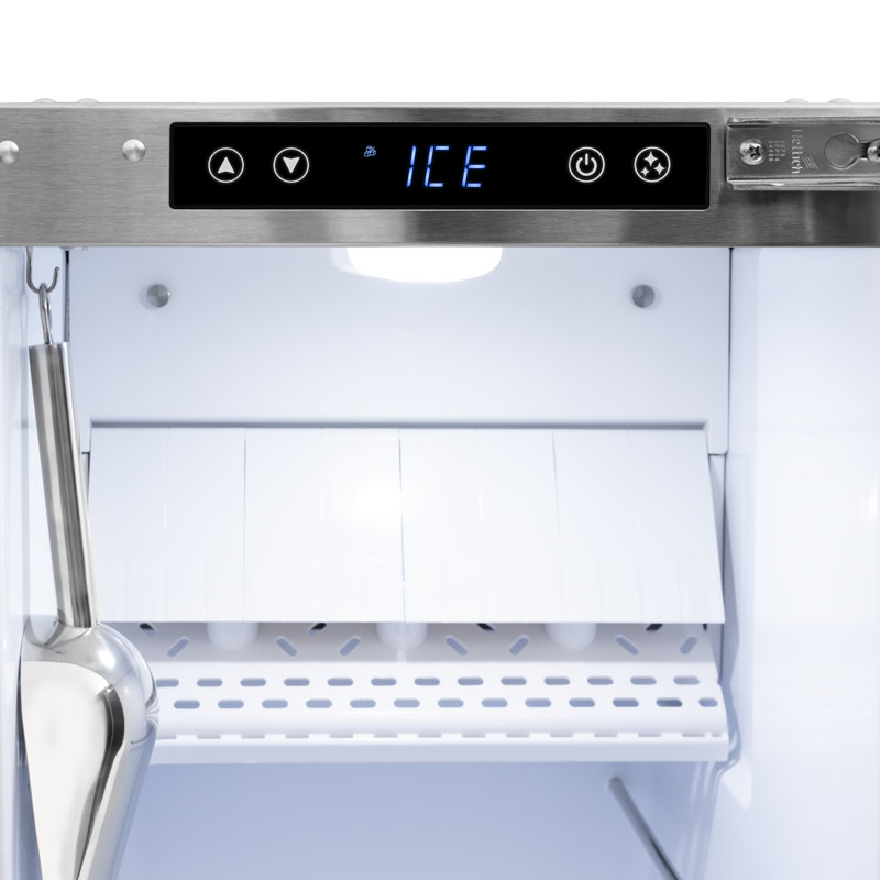 Zline 15 In. Touchstone Gourmet Ice Maker With Drain Pump And Hand Hammered Copper Door