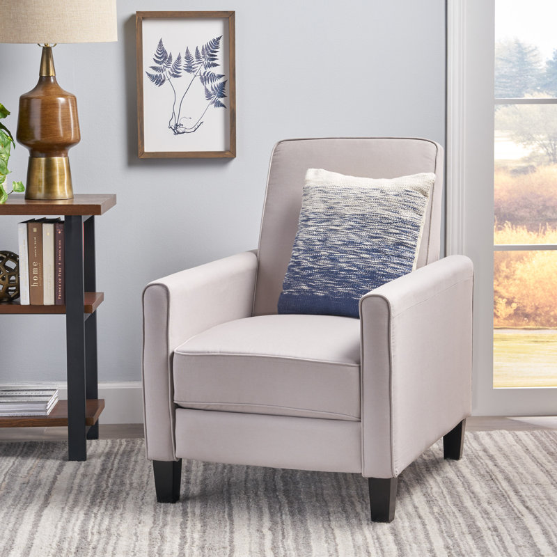 Fauteuil club inclinable Cantalupo l 26,75 po, Polyester gris