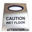 Stainless Steel Wet Floor Caution Sign