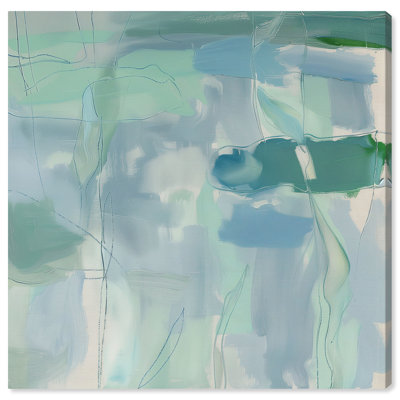 «Lilly Pad Abstract I», art mural Coastal Farmhouse par Art Remedy