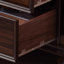 Armoire d'appoint en bois manufacturé noyer foncé