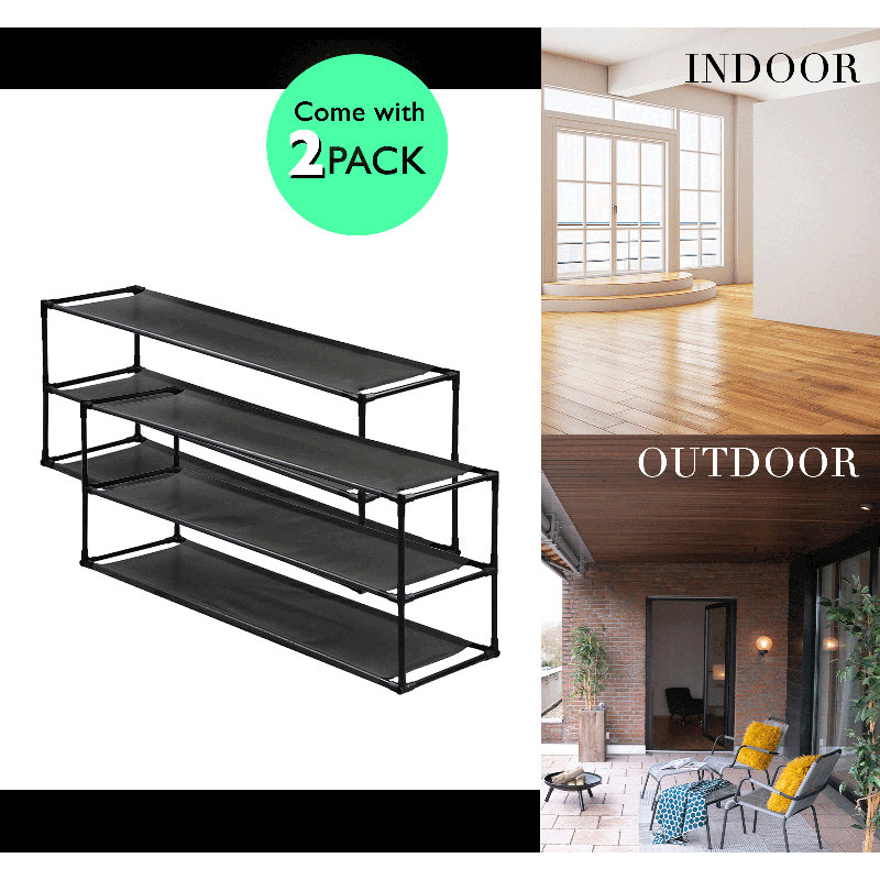 30 Pair Stackable Shoe Rack