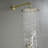 High Pressure 10 Inch Shower Head System- 3 Setting Handheld Shower Head Fixtures- Pressured-Balanced Valve Included-89747395