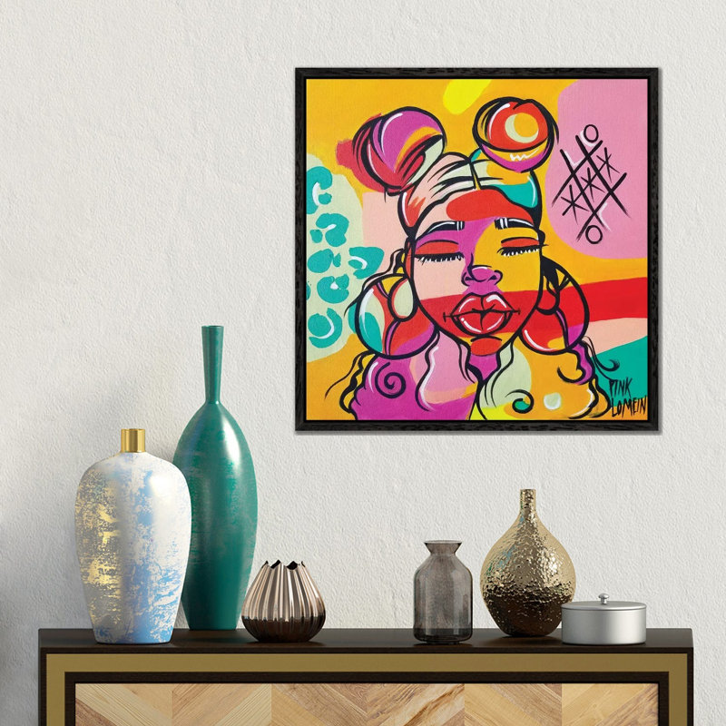 Philly by Pinklomein - Gallery-Wrapped Canvas Giclée on Canvas, Black Floater Frame, 45.72 cm H x 45.72 cm W