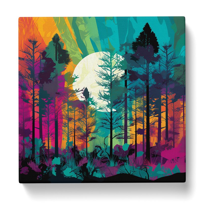 Forest Pop Art - Wrapped Canvas