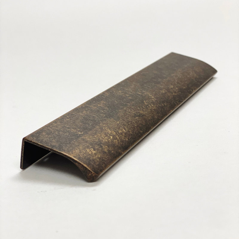 Edge 6 1/4" Center to Center Finger Pull, Antique Brass