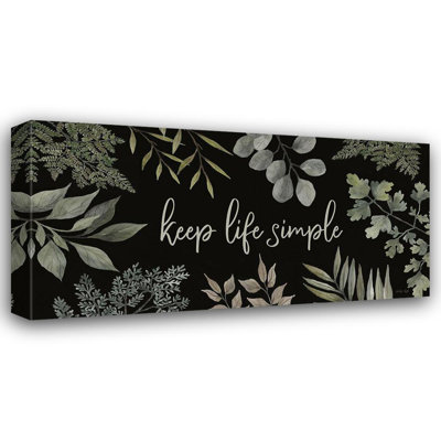 Lark Manor™ Jacobs, Cindy Gallery Wrapped Canvas Art Titled: Keep Life Simple