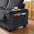 71"  Sofa Plush Corduroy Square Storage Armrest USB Port