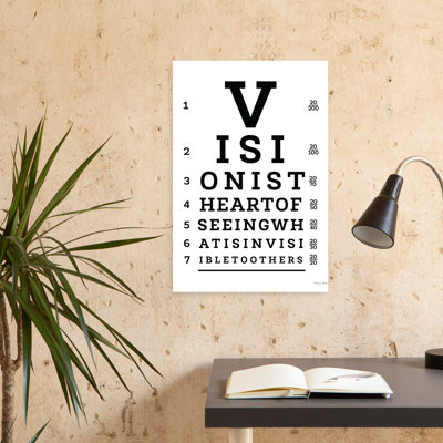 Vision Eye Chart Abstract Contemporary Art