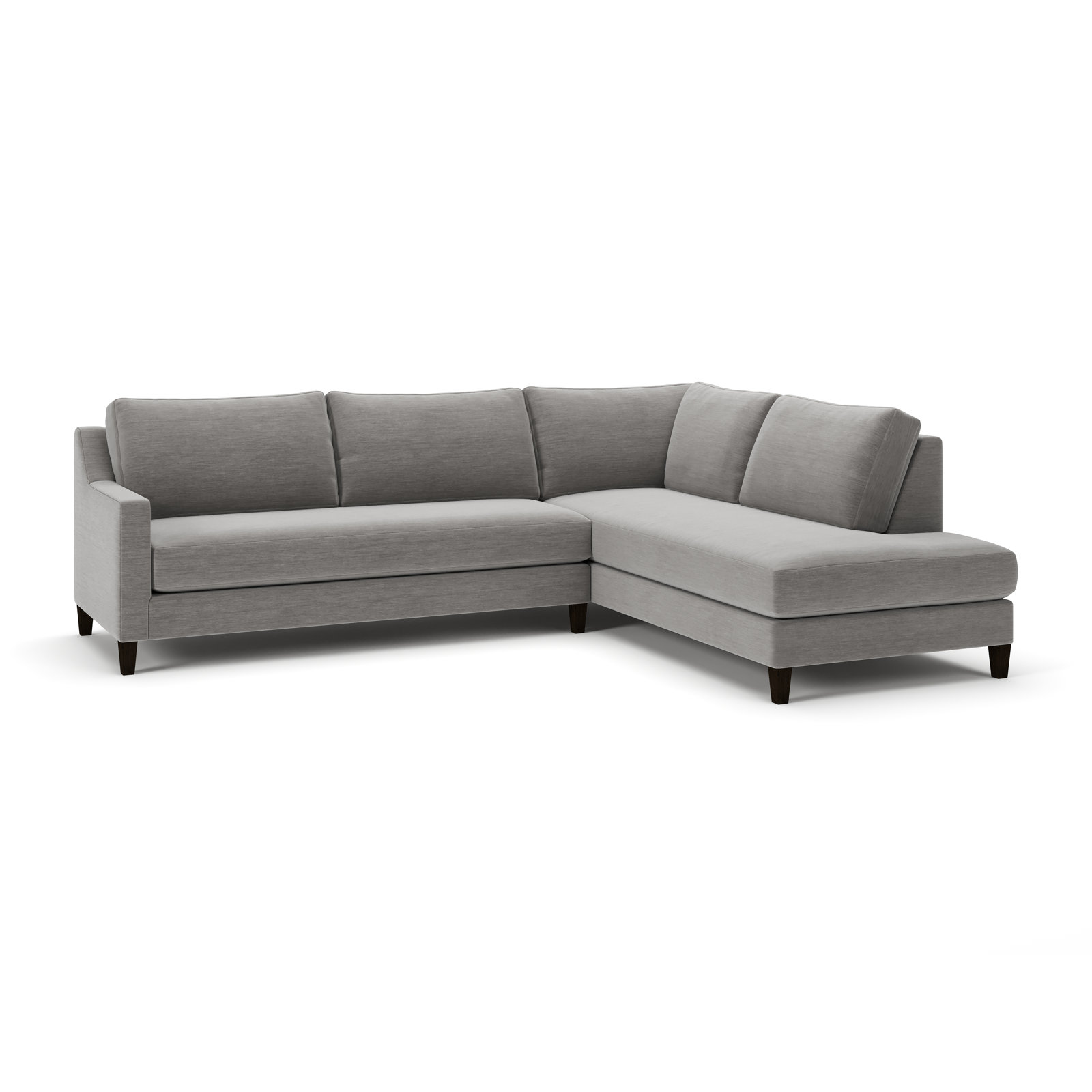 Marlowe Chaise Sectional, Evan Metal, Right Hand Facing