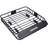 Heavy-Duty Universal Roof Cargo Basket, Black Steel Roof Rack with Tie-Down Straps for Camping & Travel-75074026