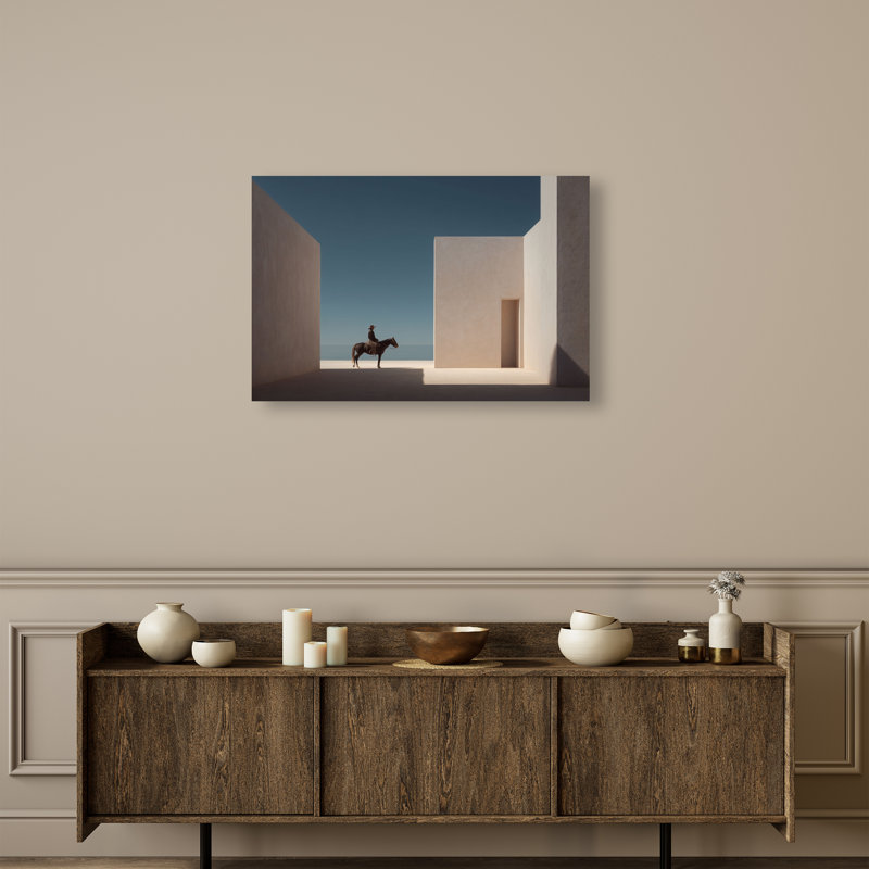 Lone Equestrian I Print by Oliver Gal, 10"H x 15"W, Gallery Wrapped