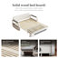 Convertible Sofa Bed with Storage, 3-in-1 Sleeper for Small Spaces, Grey Fabric & White Frame, Includes Latex Mattress Great for Living Rooms & Flats (1.58m Sizes)  Suitable for Living Room, Bedroom