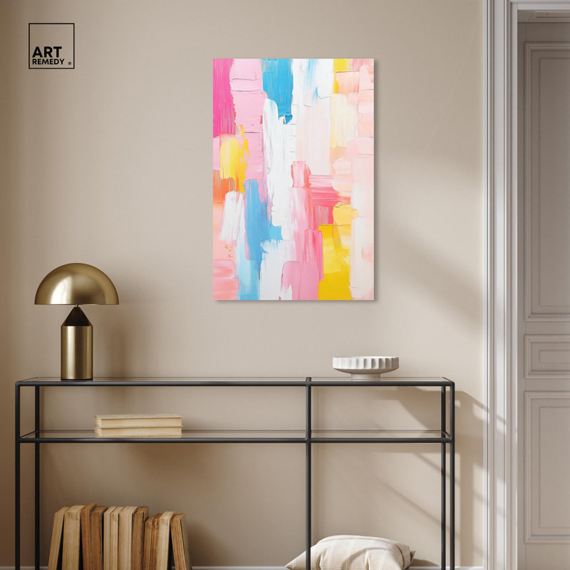 Joyful Abstraction II Gallery Wrapped Canvas in Modern Colors