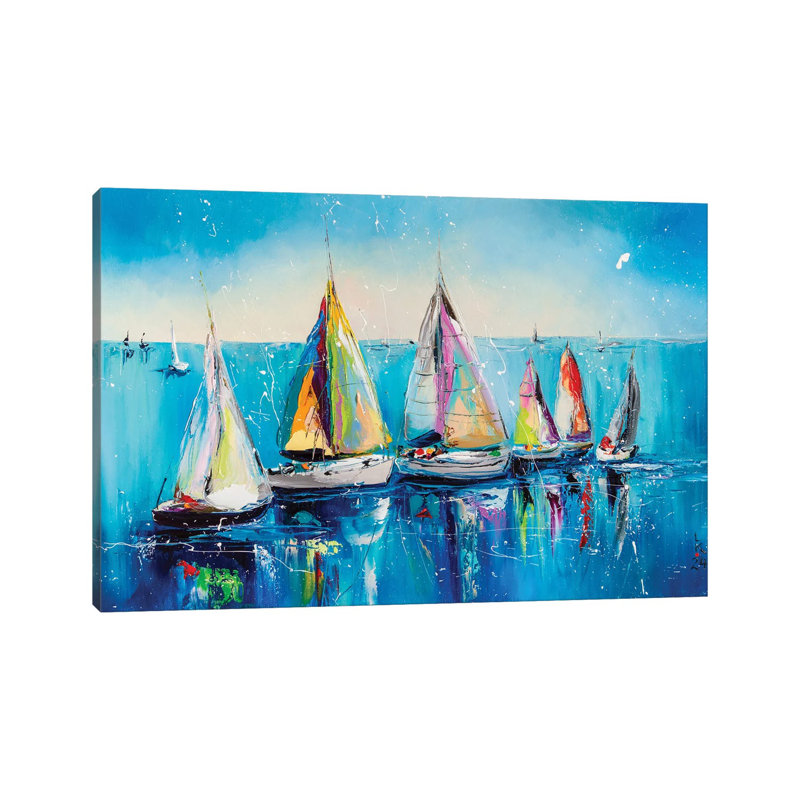 «Waiting For The Wind», reproduction d'art sur toile encadrée, H 12 po x l 18 po, Toile tendue, Ne s’applique pas