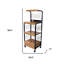 Chariot de cuisine en bois massif Theresa-1947800684