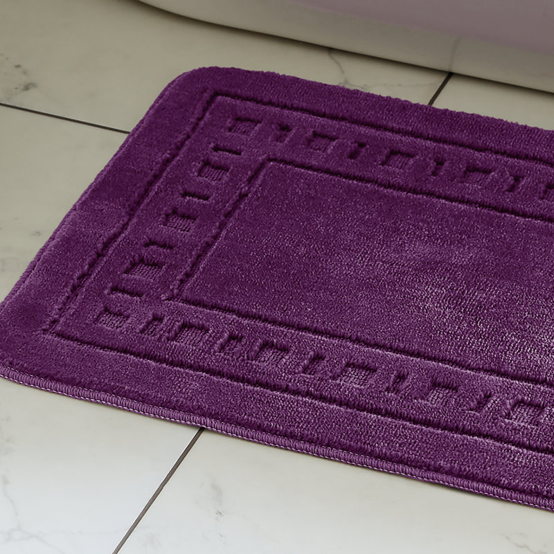 Armoni Bath Mat and Pedestal Set, Purple