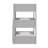 Korbin Wood Triple Twin Size Low Floor Bunk Bed with Ladder-2067334579