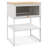 Ebern Designs Home Nightstand 3-tier Storage Table With Open Shelf Heavy-duty Metal Frame-569278016