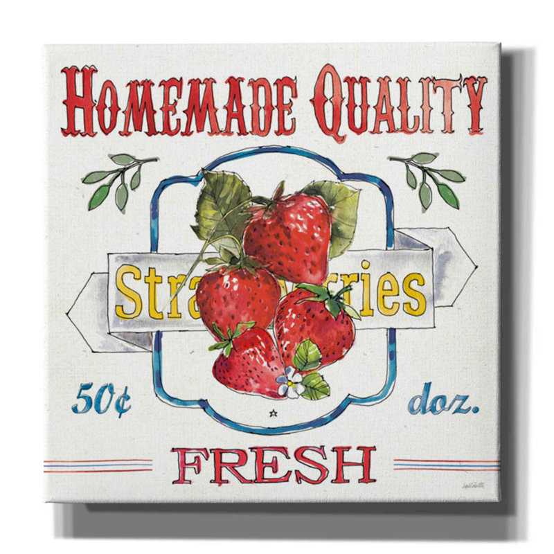 «Fruit Stand V» par Anne Tavoletti - impression sur toile tendue, H 26 po x l 26 po x P 1,5 po