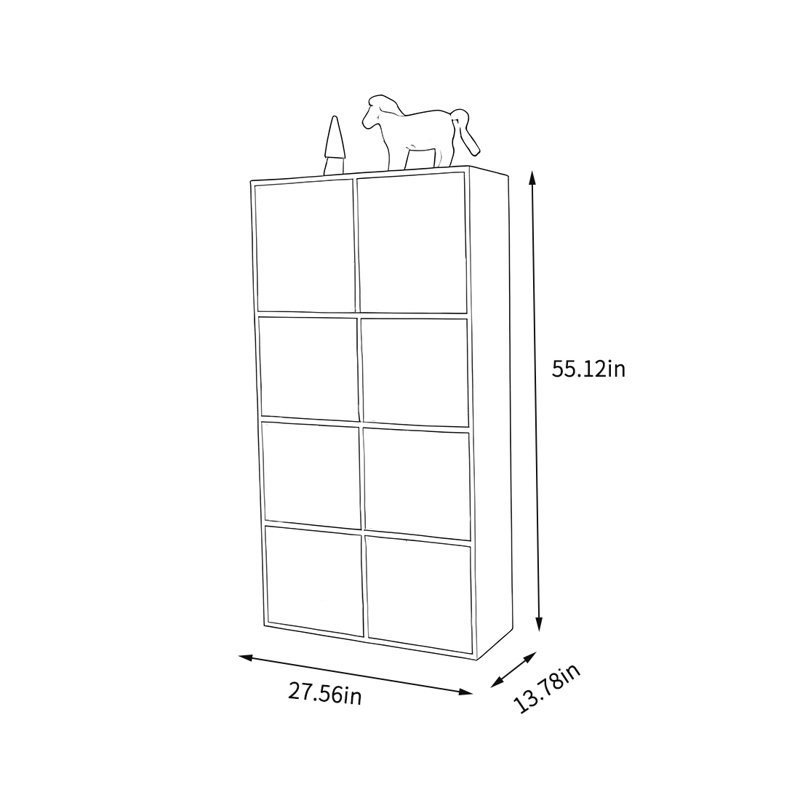 Large-capacity bookcase in the bedroom