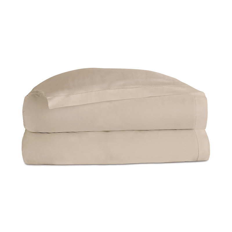 Housse de couette réversible en coton Deluca, Amande, Housse de couette pour lit double