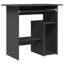 Bureau d'ordinateur, gris moderne, plateau à clavier coulissant, 32 po