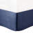 7 Piece Navy King Comforter - With Fabric & Embroidered Accents Elegant With Machine Washable Feature-117583623