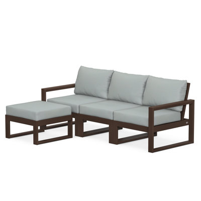 POLYWOOD EDGE Modular Deep Seating Set with Ottoman