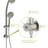 Multi Function Dual Shower Head - Shower System With 4.7" Rain Showerhead, 8-Function Hand Shower, Adjustable Slide Bar-114230533