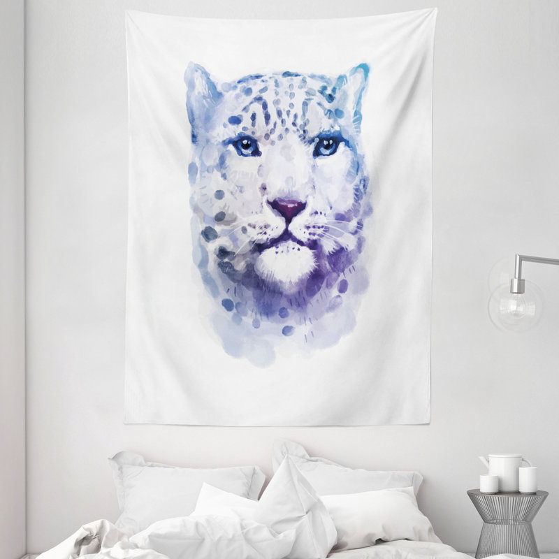 Tapisserie polyester gros chats sauvages, H 80 po x l 60 po