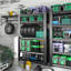72''H  Metal Heavy Duty Shelving Unit for Garage, Warehouse.