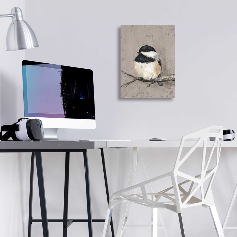 «Winter Bird IV» par Jade Reynolds, art mural en verre acrylique, H 16 po x l 12 po x P 0,13 po