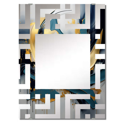 Thanh - Grand miroir mural fractal abstrait MIR137716