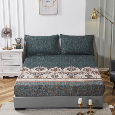 Drap-housse en microfibre Paisley