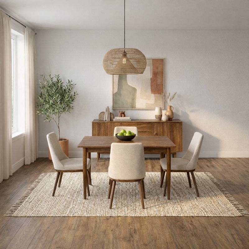 Chaise parsons Rosner, Mélange de polyester crème