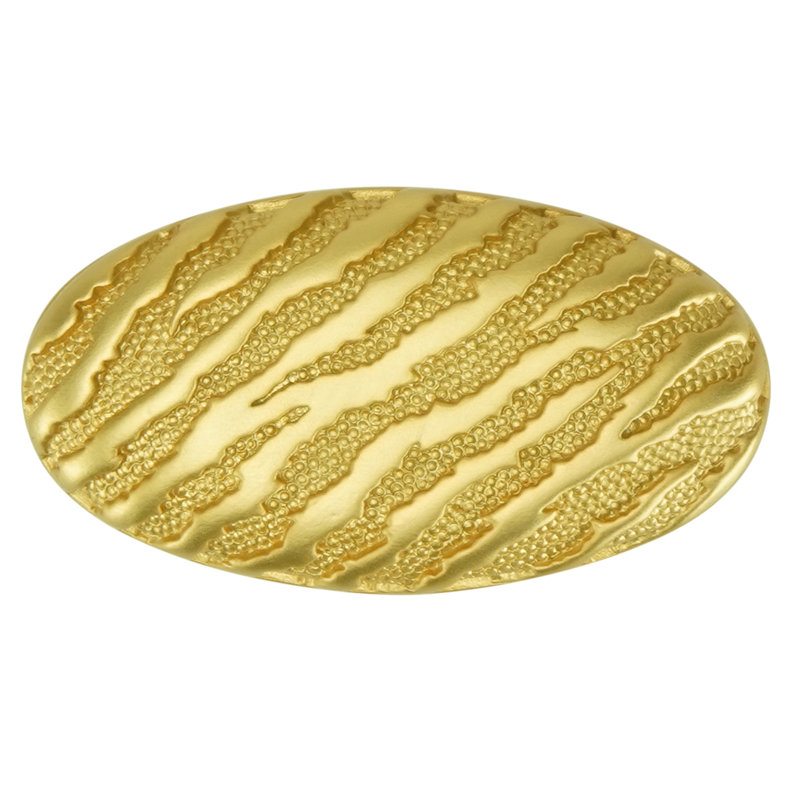 ADORA OVAL KNOB PLATE, Satin Gold