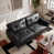 Corvo Black Faux Leather selected