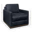 Kukkapalli Leather Swivel Armchair