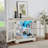 32" Glass Display Cabinet with Smartphone-Controlled LED Lights, Sideboard Buffet Credenza with Glass Doors & Adjustable Shelves, Small Storage Cabinet for Collectibles, Living Room, Apartment-1907276389